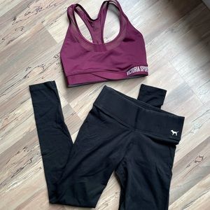Pink Sport Lot Bra Legging Bundle Victoria Secret